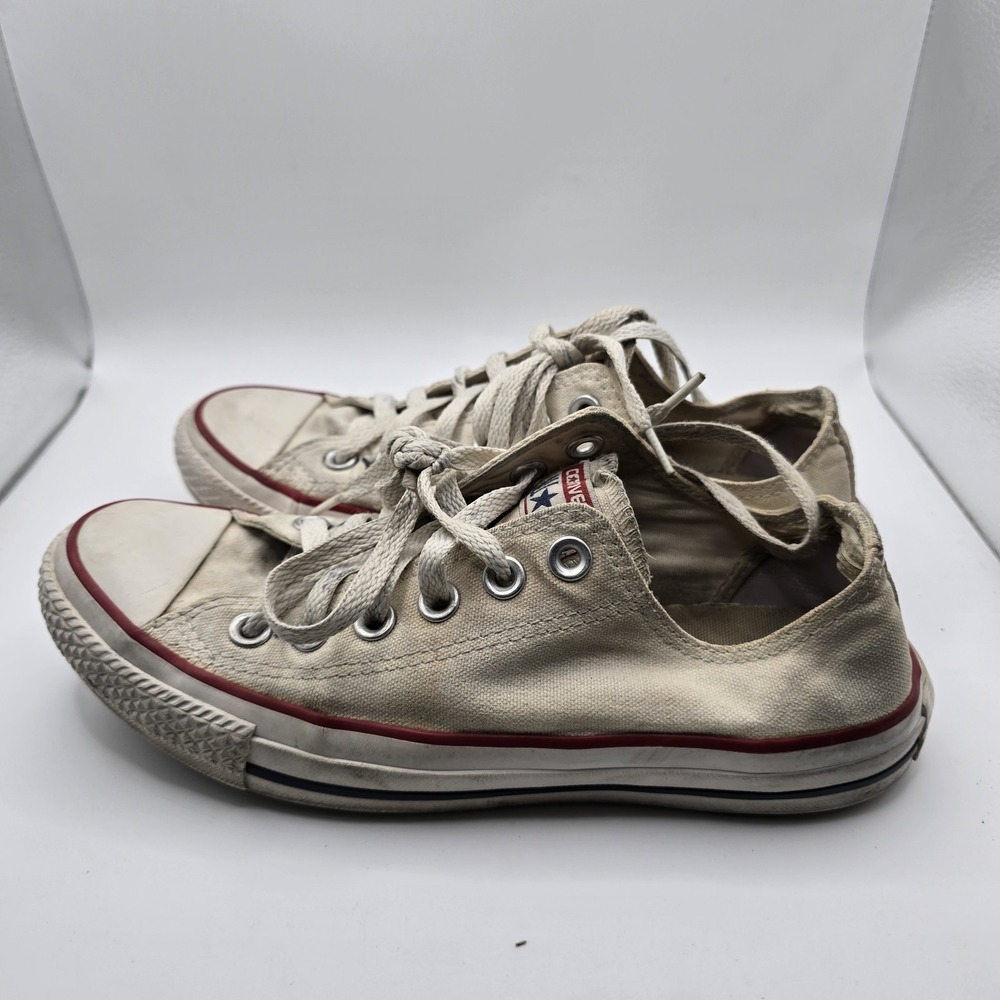 Converse All Stars Size 7 Women Low Cut Unbleached Unisex Sneakers